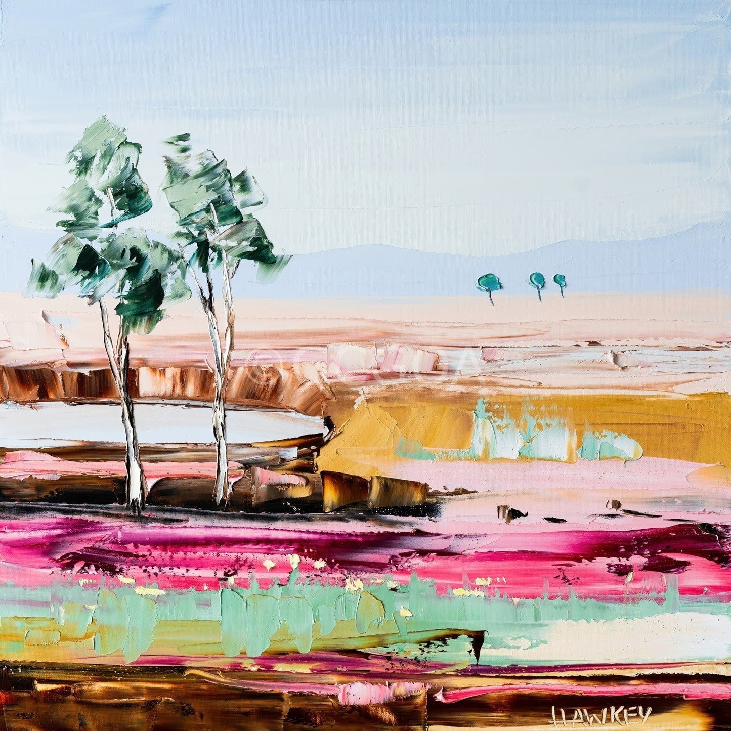 Pink Sands 4 - Fine Art Print - Gold Coast Gallery Of ArtAngela Hawkey