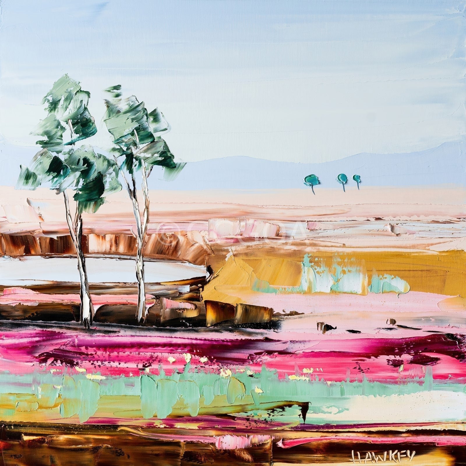 Pink Sands 4 - Fine Art Print - Gold Coast Gallery Of ArtAngela Hawkey