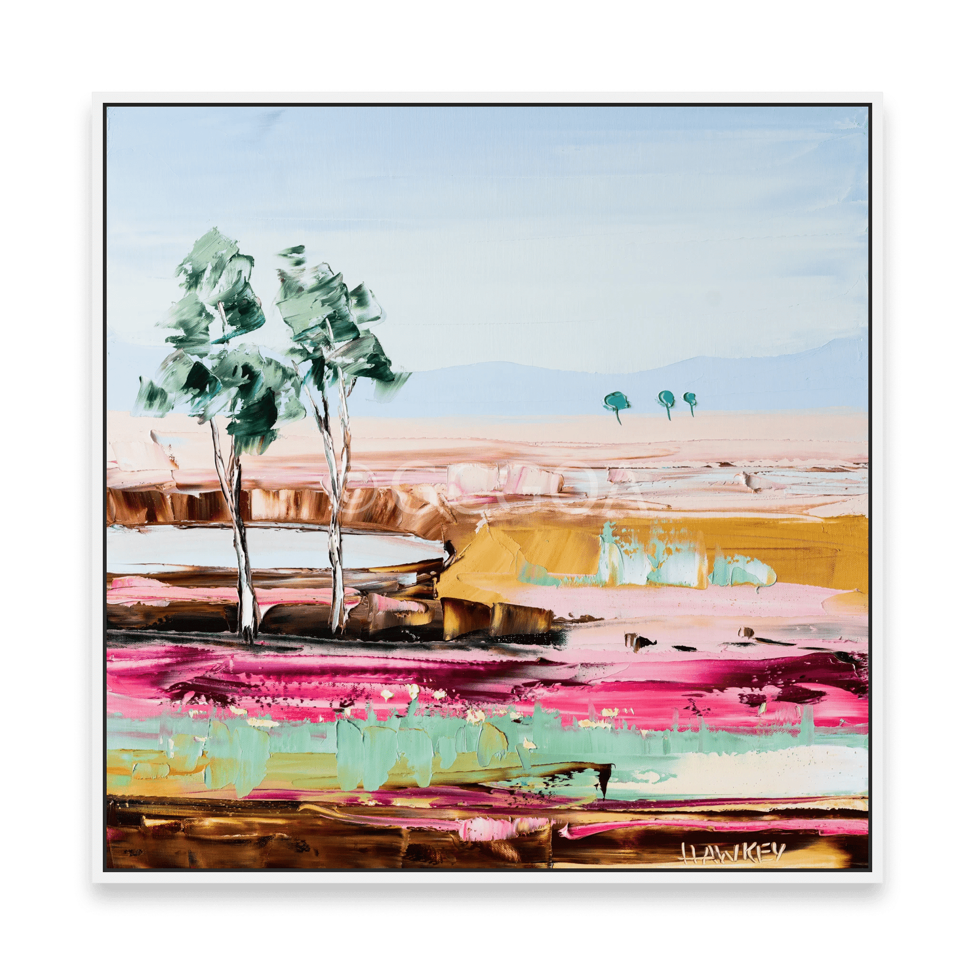 Pink Sands 4 - Fine Art Print - Gold Coast Gallery Of ArtAngela Hawkey