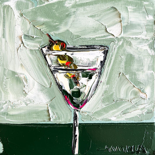 Pool Room Drinks - Original Art - Gold Coast Gallery Of ArtAngela Hawkey
