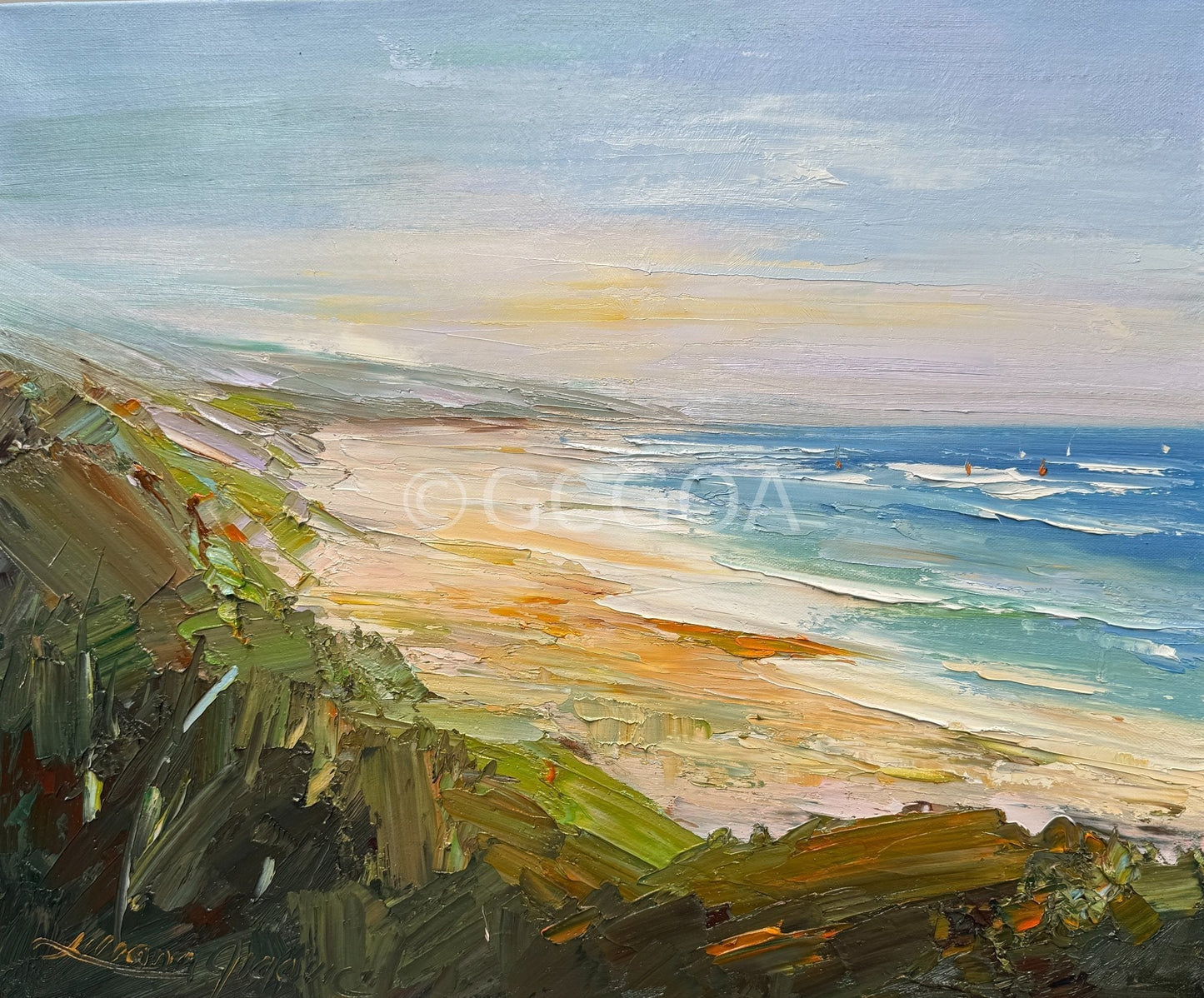 Portsea - The Back Beach No 44 - Original Art - Gold Coast Gallery Of ArtLiliana Gigovic