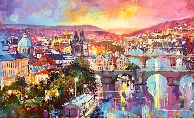 Prague City - Original Art - Gold Coast Gallery Of ArtJos Coufreur