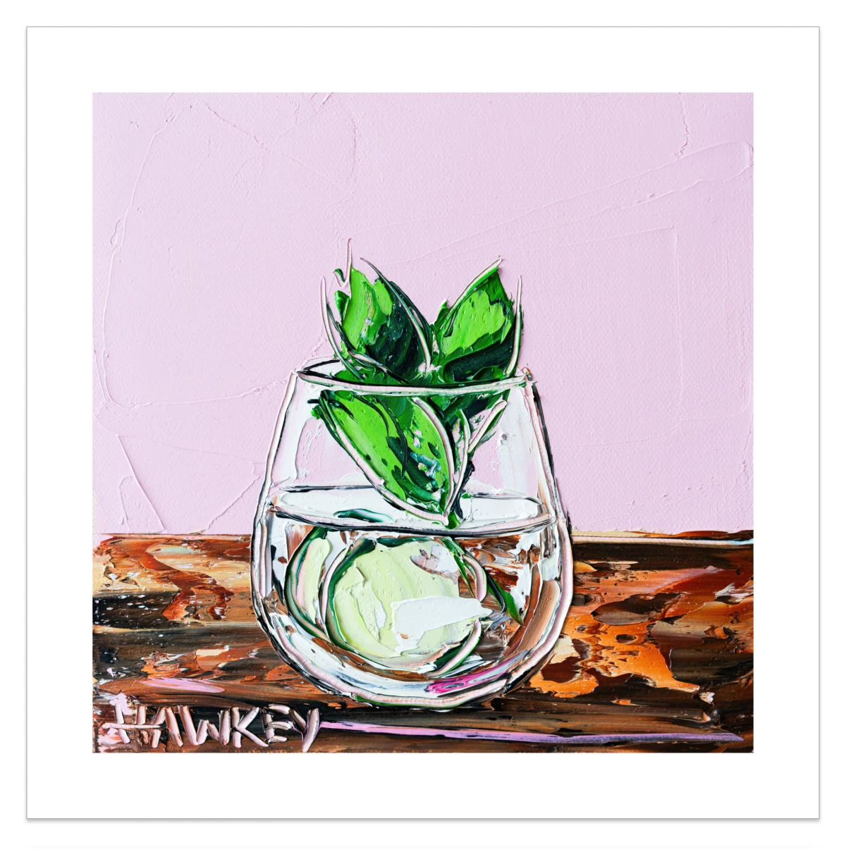 Gin And Tonic With Mint And Cucumber - Fine Art Print