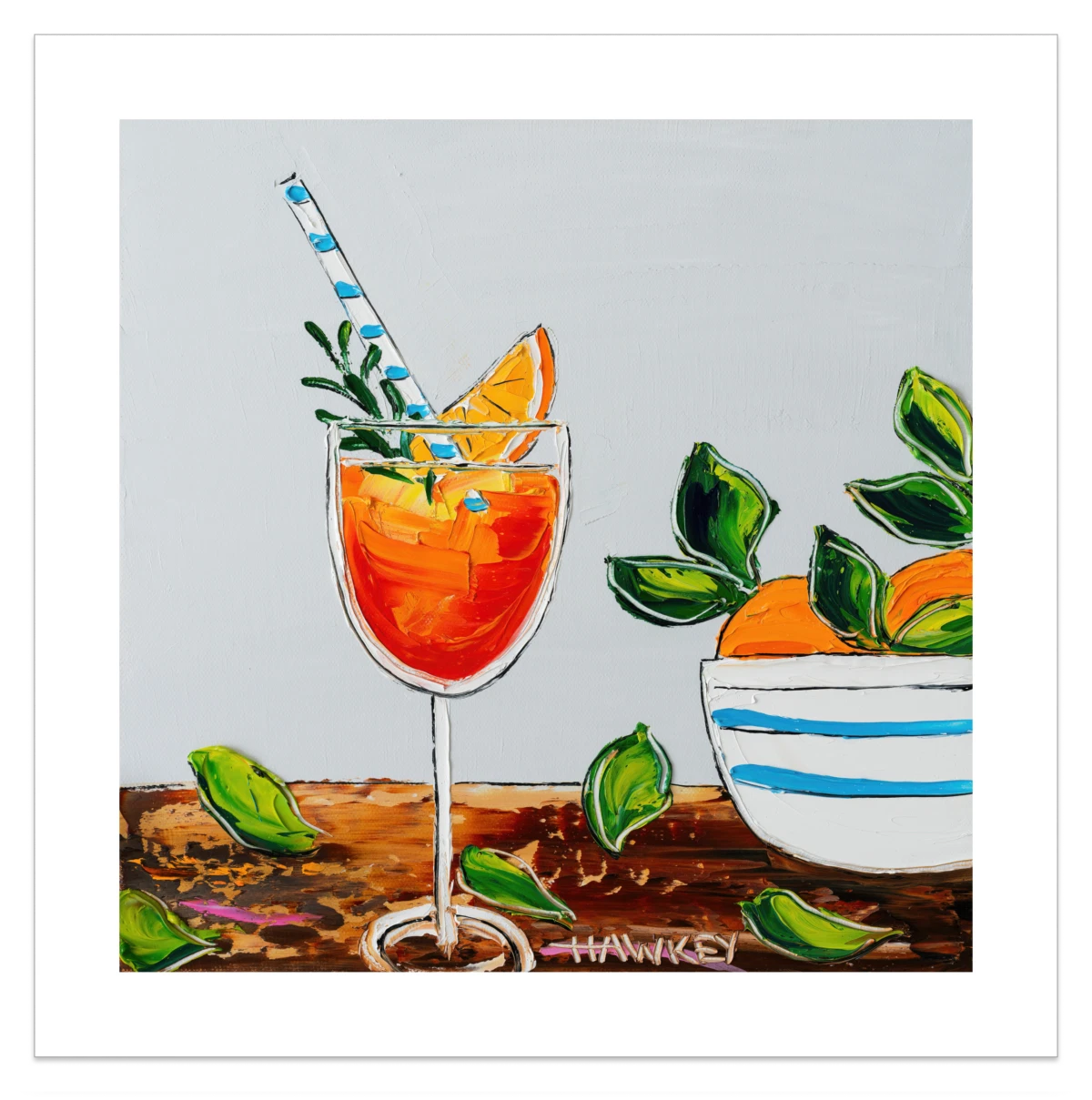 Oranges And Spritz - Fine Art Print