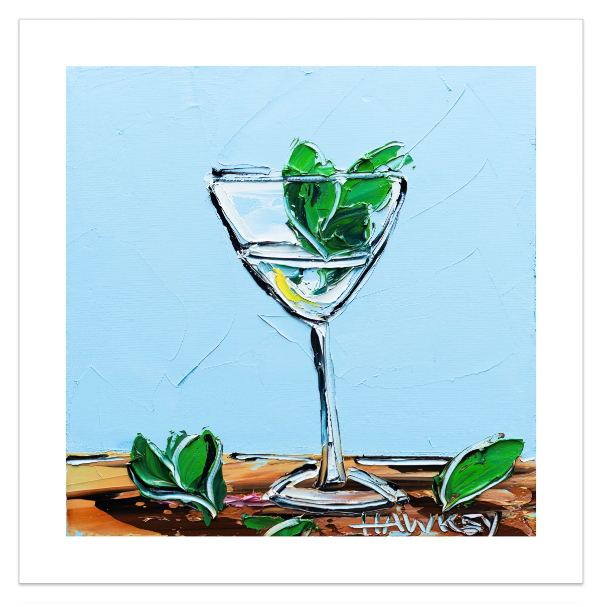 Gin And Tonic With Mint - Fine Art Print