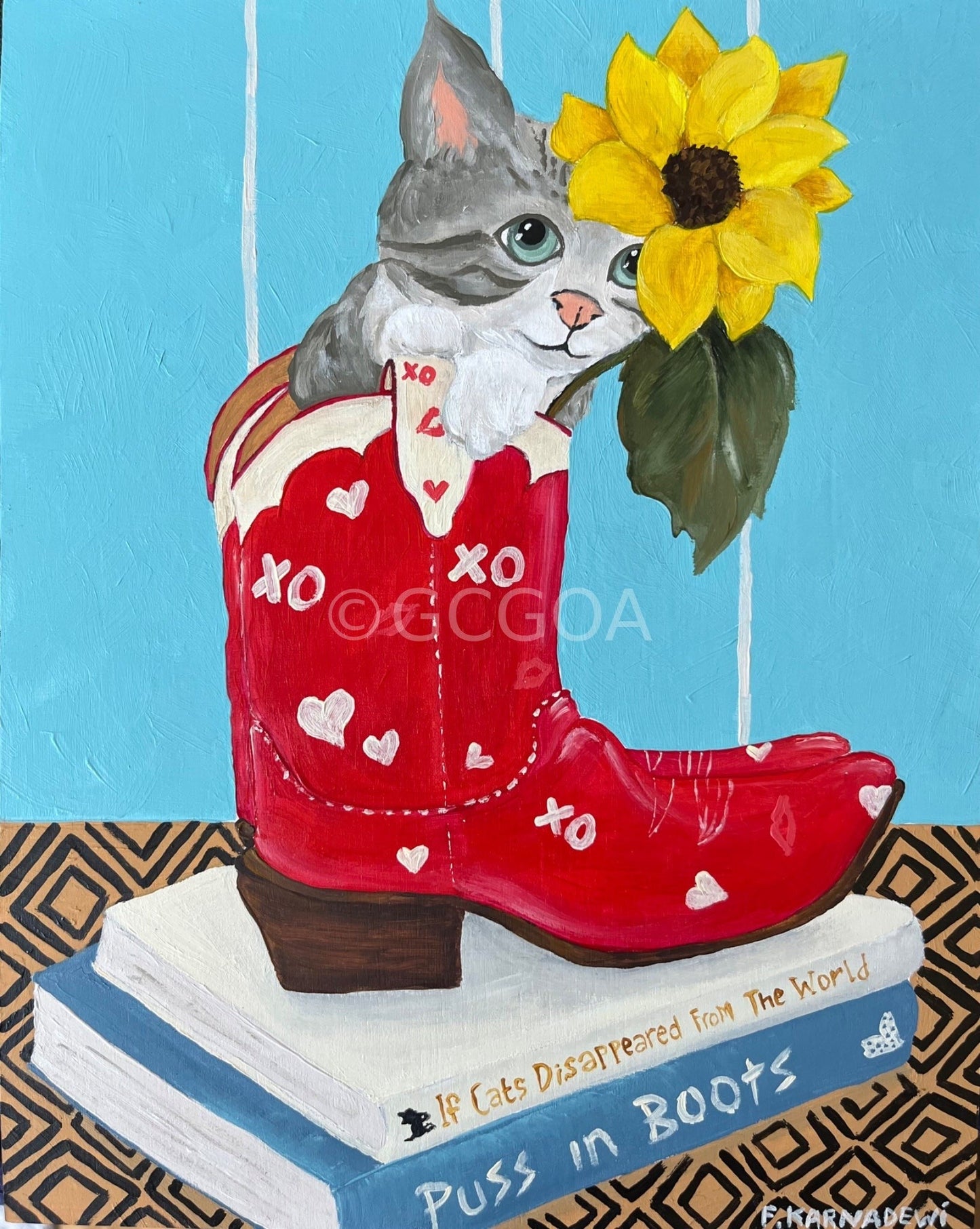 Puss in Boots - Original Art - Gold Coast Gallery Of ArtFika Karnadewi