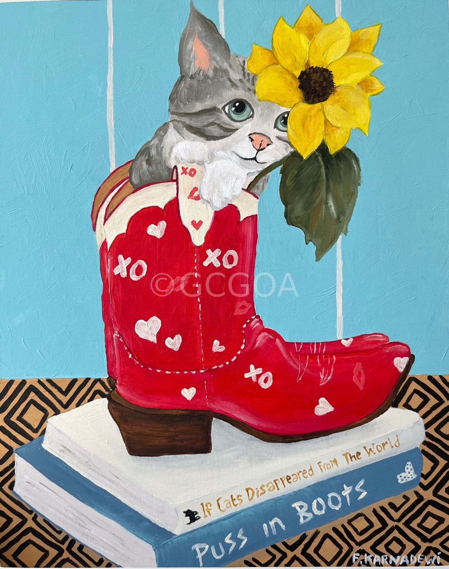 Puss in Boots - Original Art - Gold Coast Gallery Of ArtFika Karnadewi
