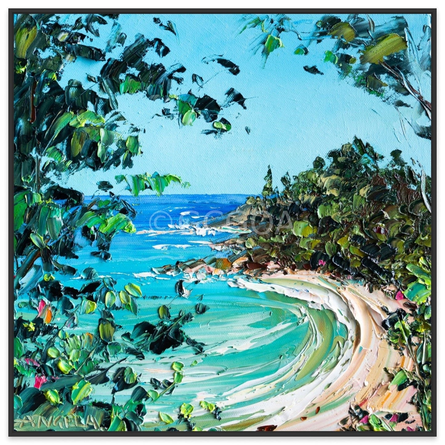 Queens Beach - Fine Art Print - Gold Coast Gallery Of ArtAngela Hawkey