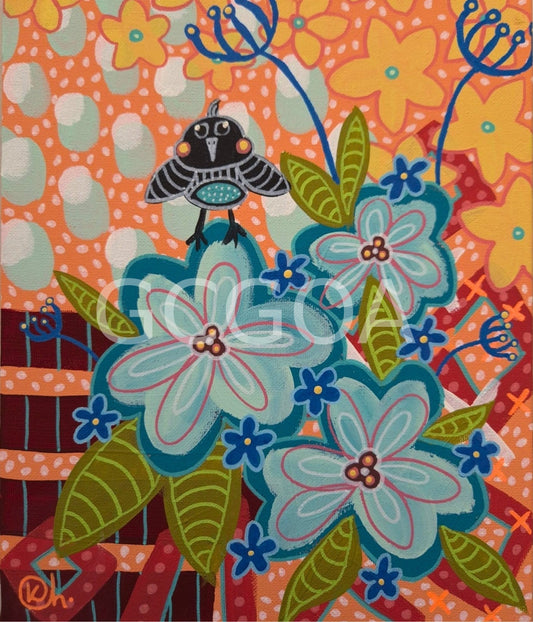 Quirky Bird 1 - Gold Coast Gallery Of ArtKat Handley
