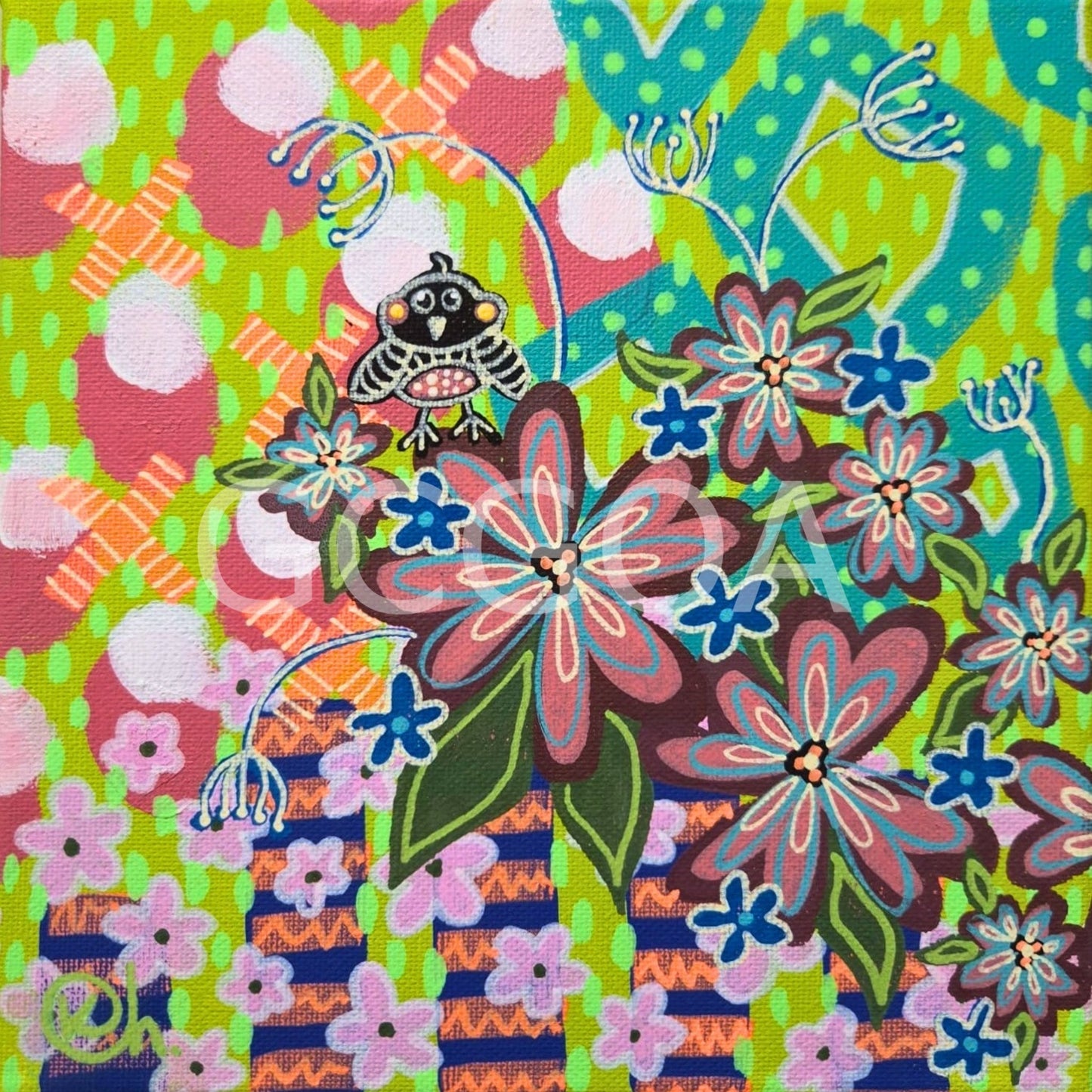 Quirky Bird 5 - Gold Coast Gallery Of ArtKat Handley