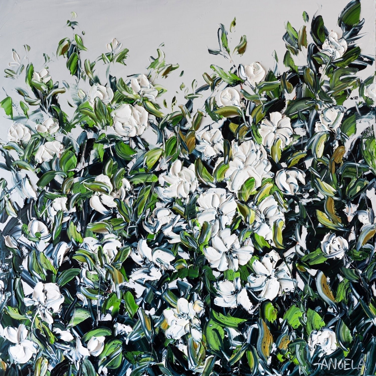 Rain Over The Roses - Fine Art Print - Gold Coast Gallery Of ArtAngela Hawkey