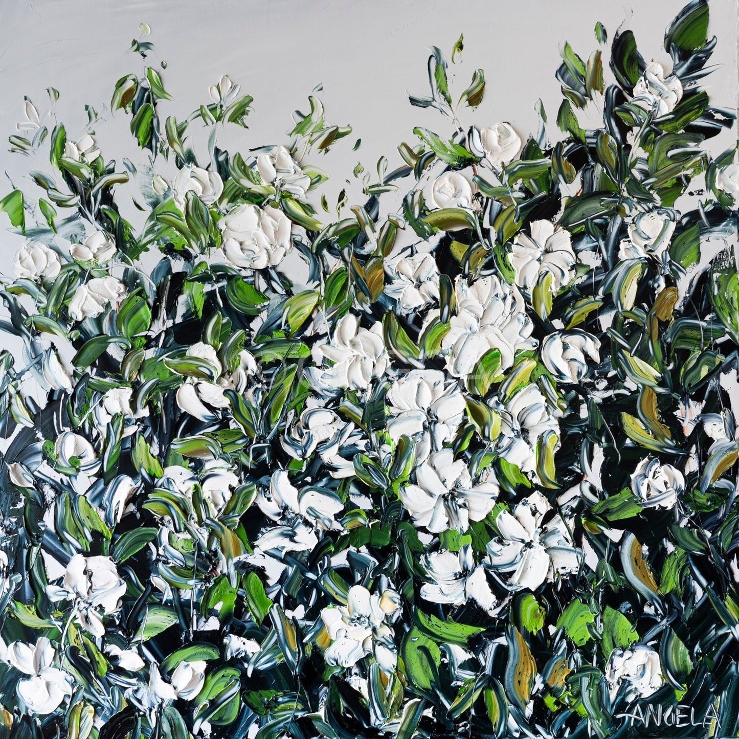 Rain Over The Roses - Original Art - Gold Coast Gallery Of ArtAngela Hawkey