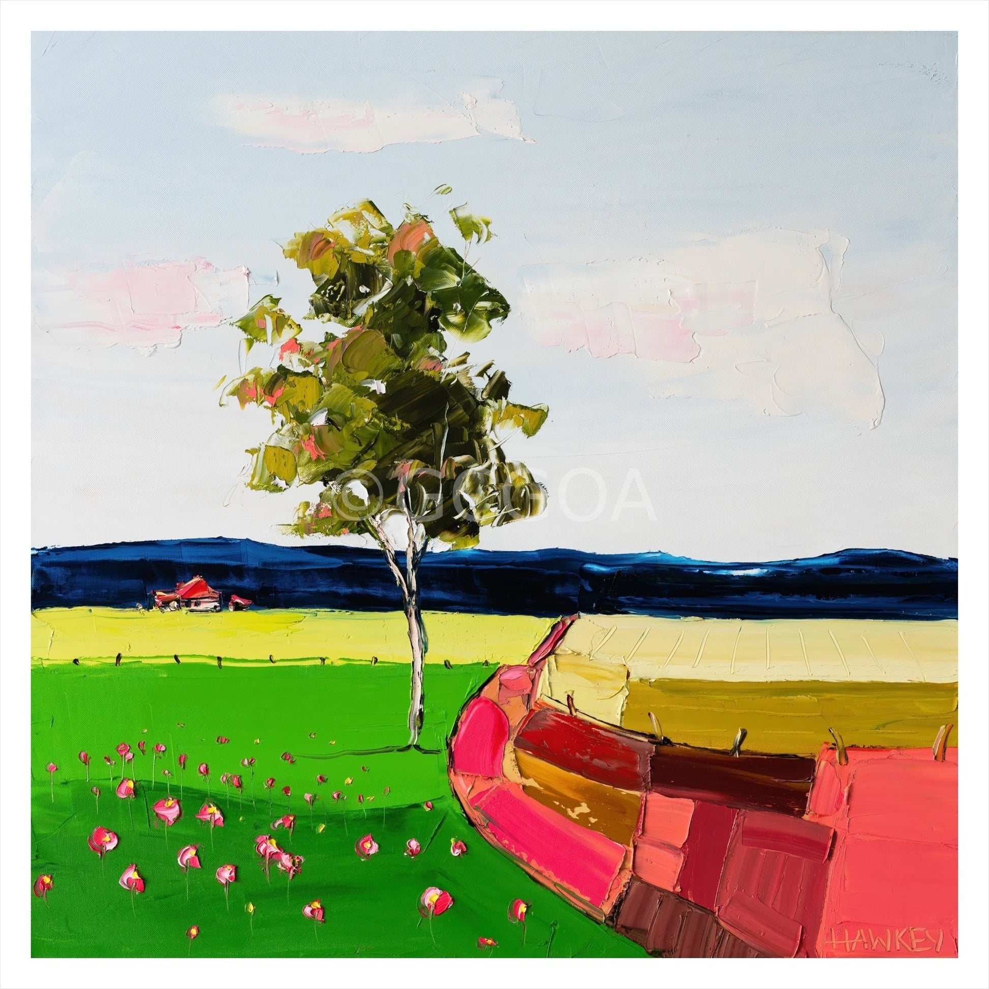 Red Brick Road - Fine Art Print - Gold Coast Gallery Of ArtAngela Hawkey