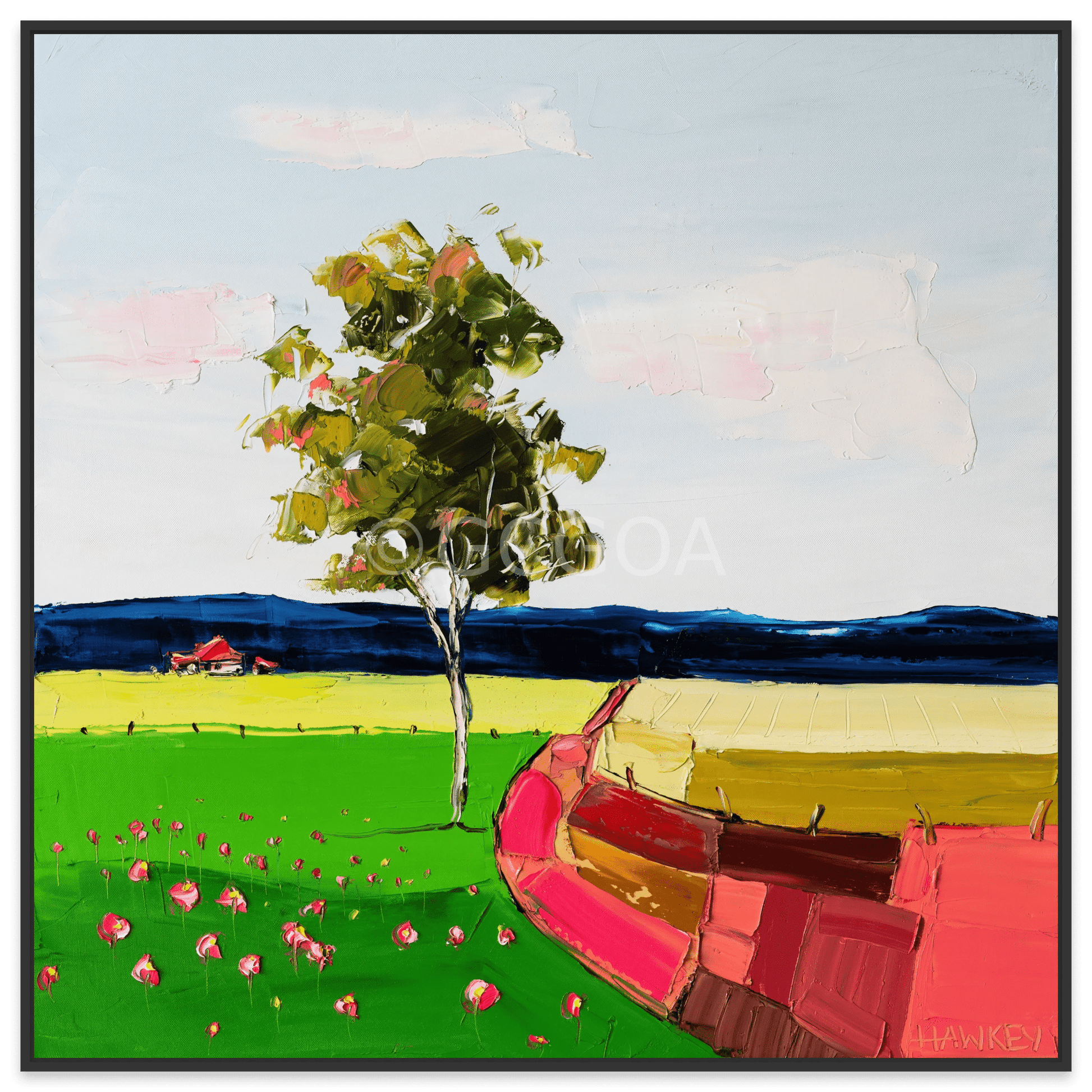 Red Brick Road - Fine Art Print - Gold Coast Gallery Of ArtAngela Hawkey