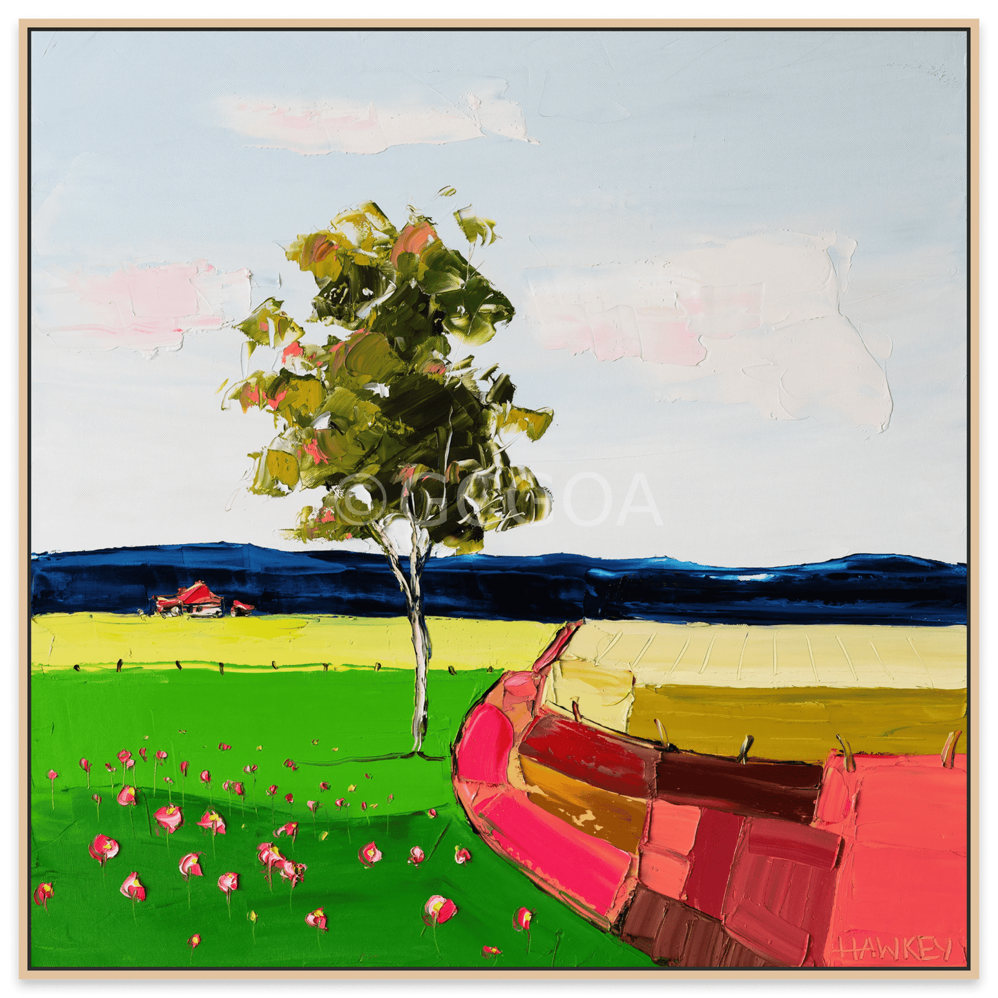 Red Brick Road - Fine Art Print - Gold Coast Gallery Of ArtAngela Hawkey
