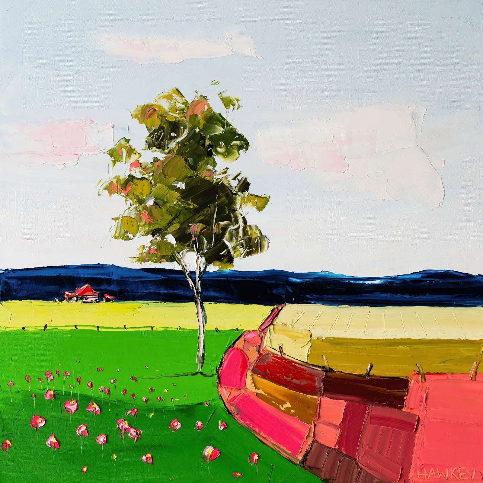 Red Brick Road - Fine Art Print - Gold Coast Gallery Of ArtAngela Hawkey