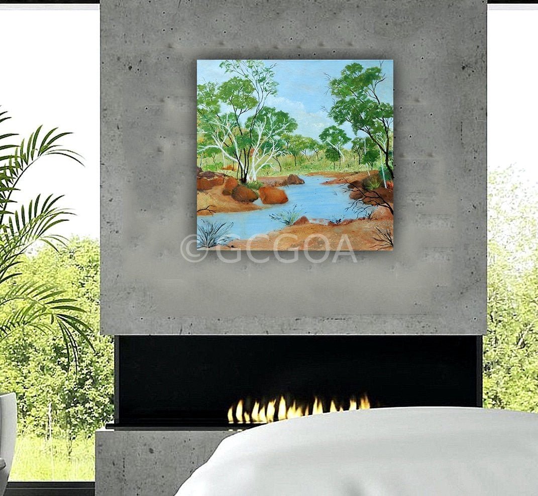 Red Centre Creek - Original Art - Gold Coast Gallery Of ArtDoodie Herman