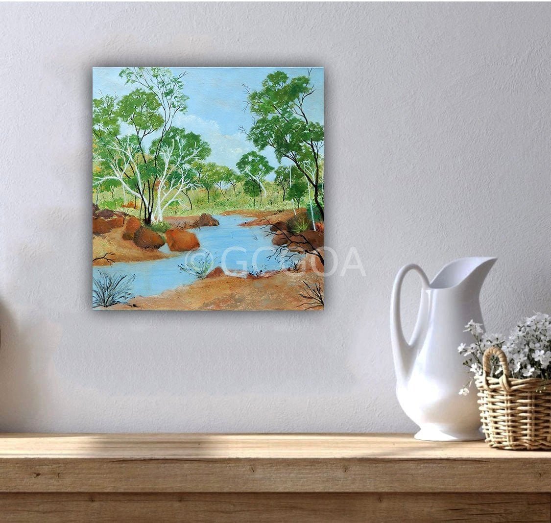 Red Centre Creek - Original Art - Gold Coast Gallery Of ArtDoodie Herman