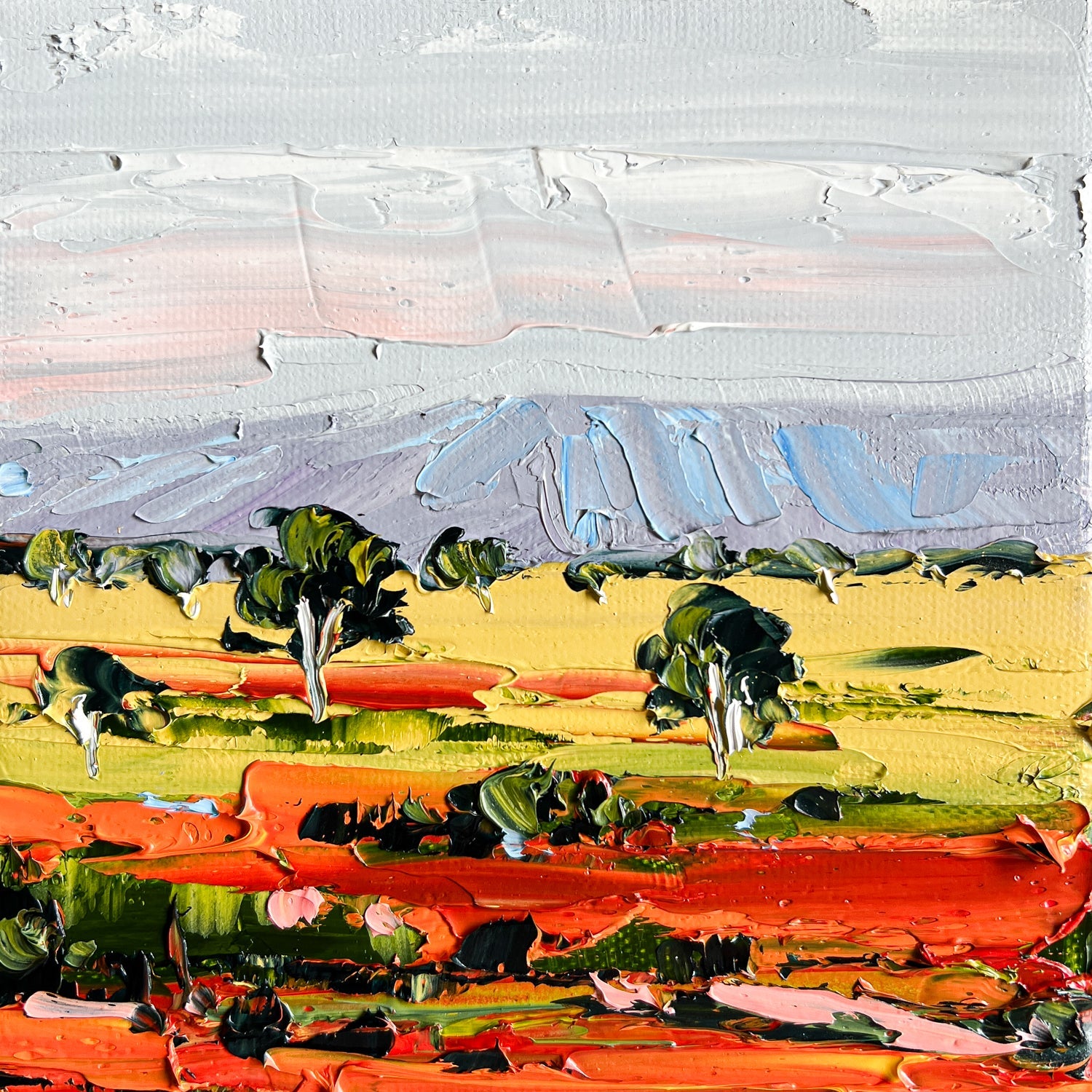 Red Earth and Gold Grasses - Mini - Gold Coast Gallery Of ArtAngela Hawkey