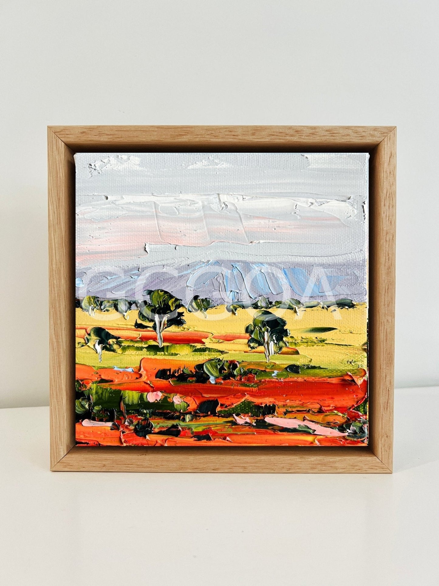 Red Earth and Gold Grasses - Mini - Gold Coast Gallery Of ArtAngela Hawkey