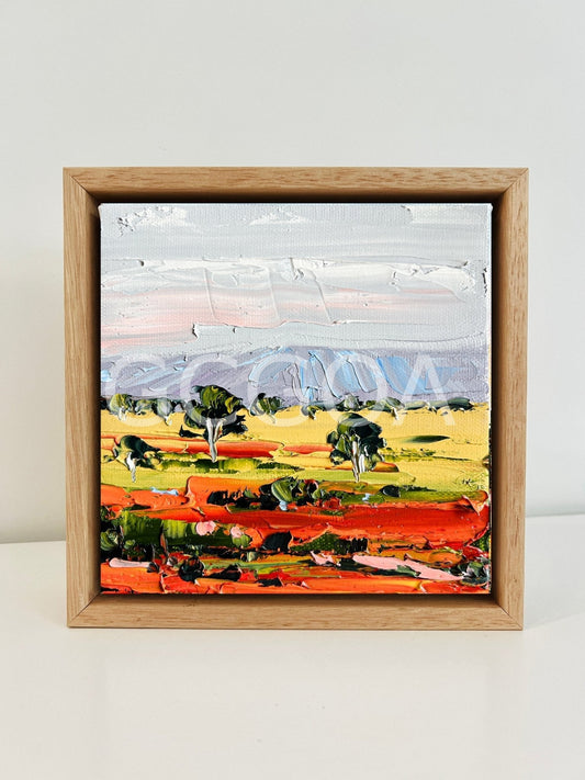 Red Earth and Gold Grasses - Mini - Gold Coast Gallery Of ArtAngela Hawkey