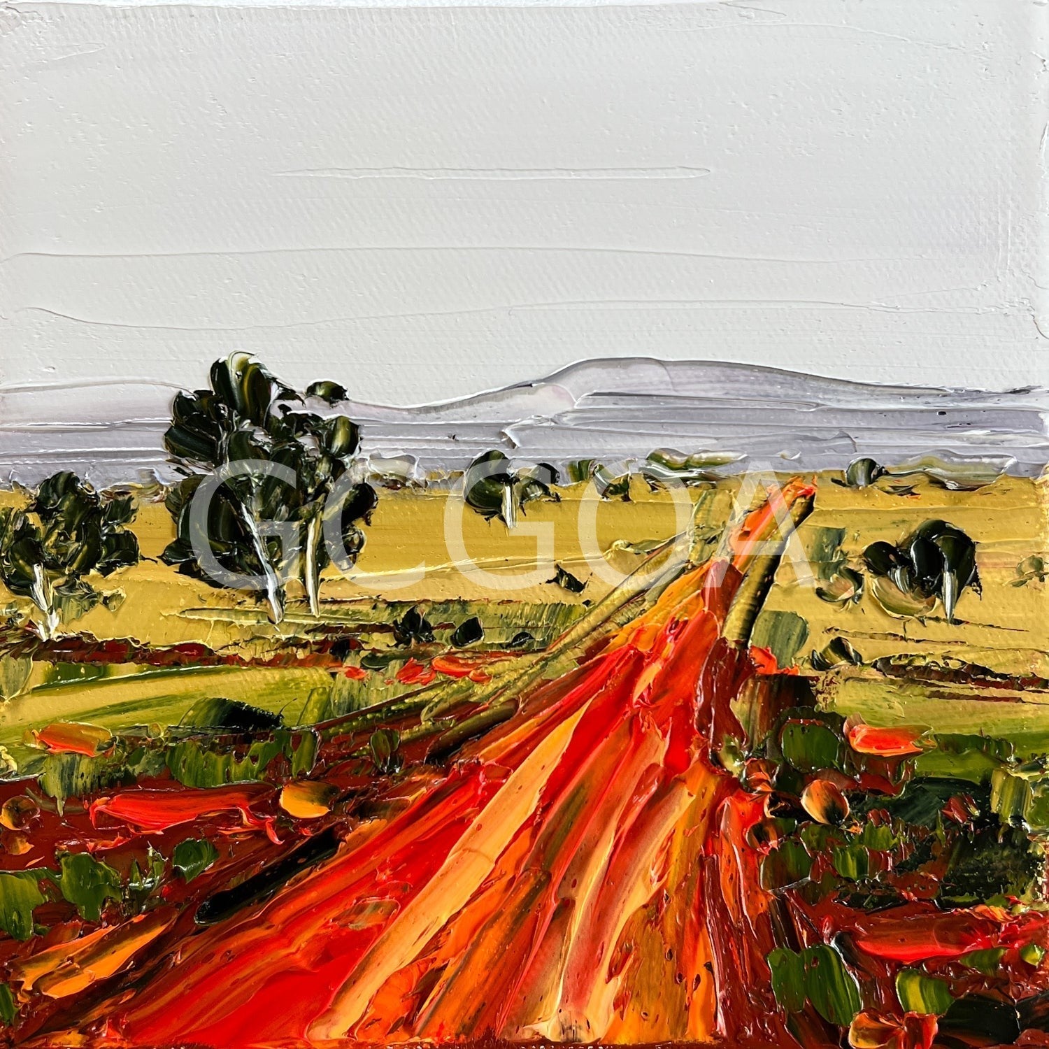 Red Earth Road - Mini - Gold Coast Gallery Of ArtAngela Hawkey