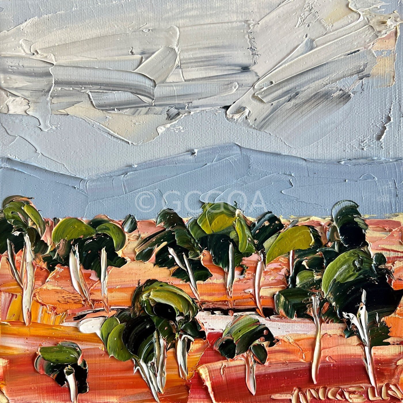 Red Expanse - Original Art - Gold Coast Gallery Of ArtAngela Hawkey