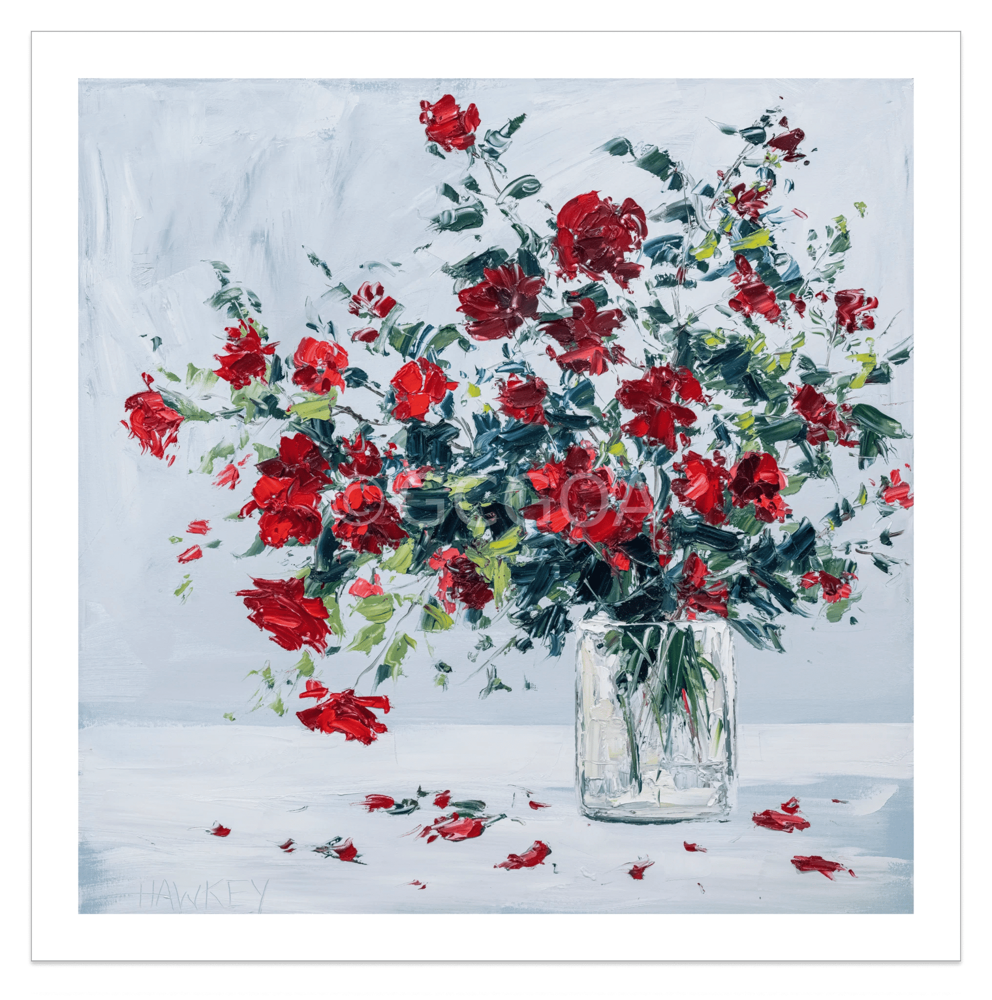 Red Rambling Roses - Fine Art Print - Gold Coast Gallery Of ArtAngela Hawkey