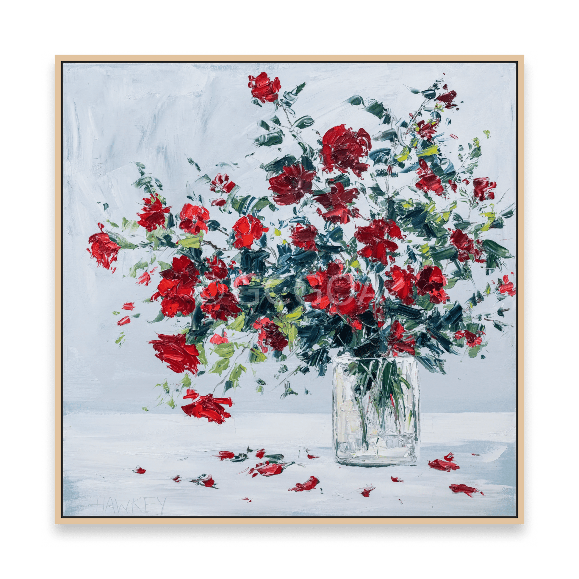 Red Rambling Roses - Fine Art Print - Gold Coast Gallery Of ArtAngela Hawkey