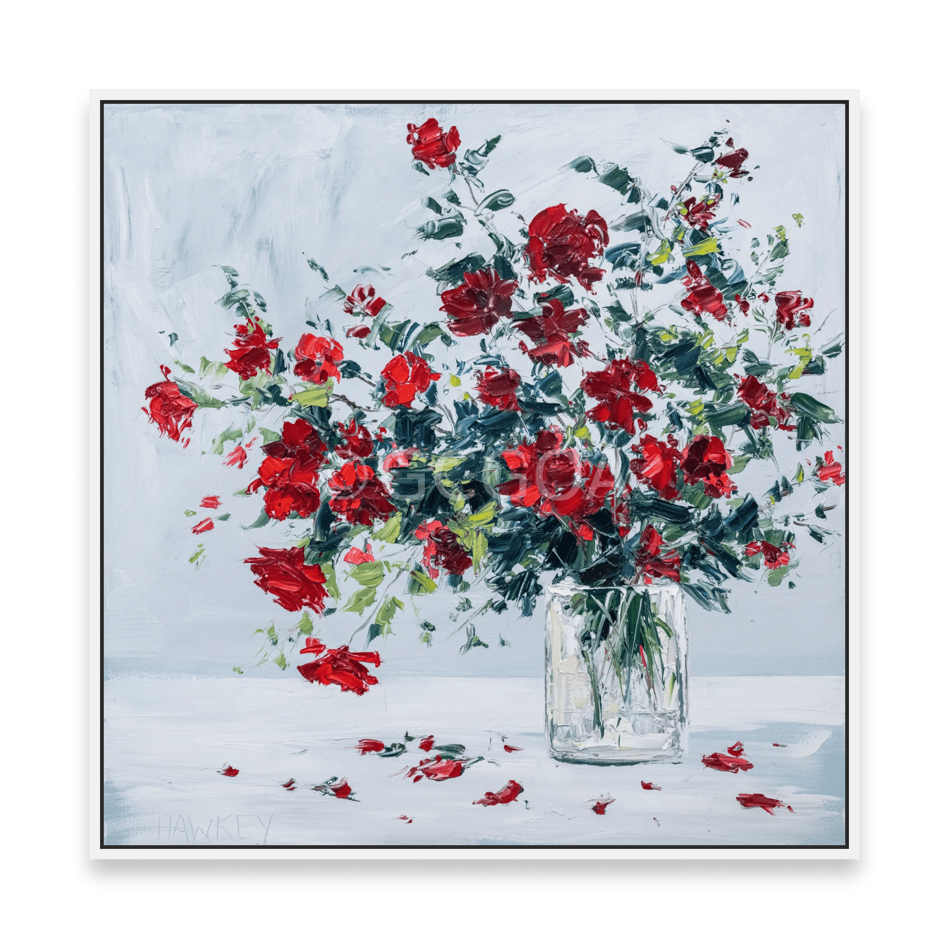 Red Rambling Roses - Fine Art Print - Gold Coast Gallery Of ArtAngela Hawkey