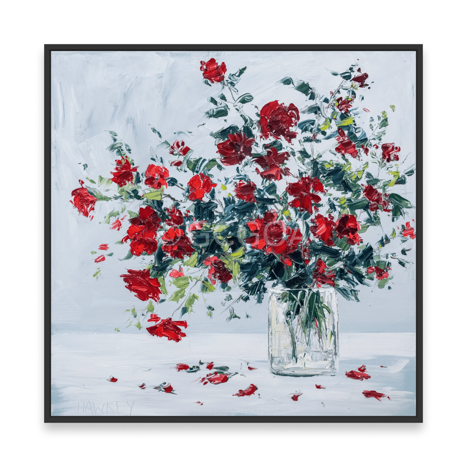 Red Rambling Roses - Fine Art Print - Gold Coast Gallery Of ArtAngela Hawkey