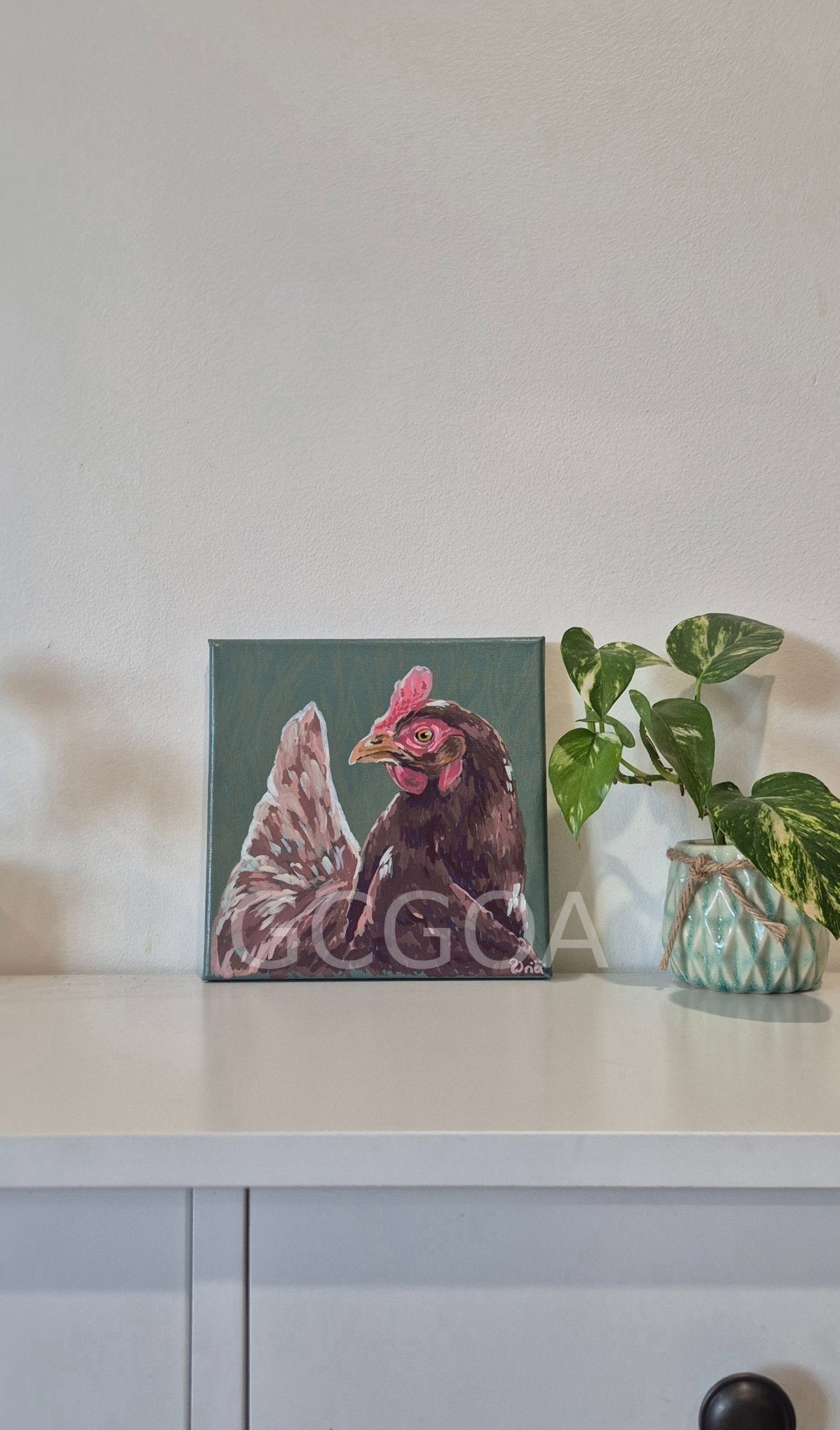 Resting Hen Face - Gold Coast Gallery Of ArtRenae Hall