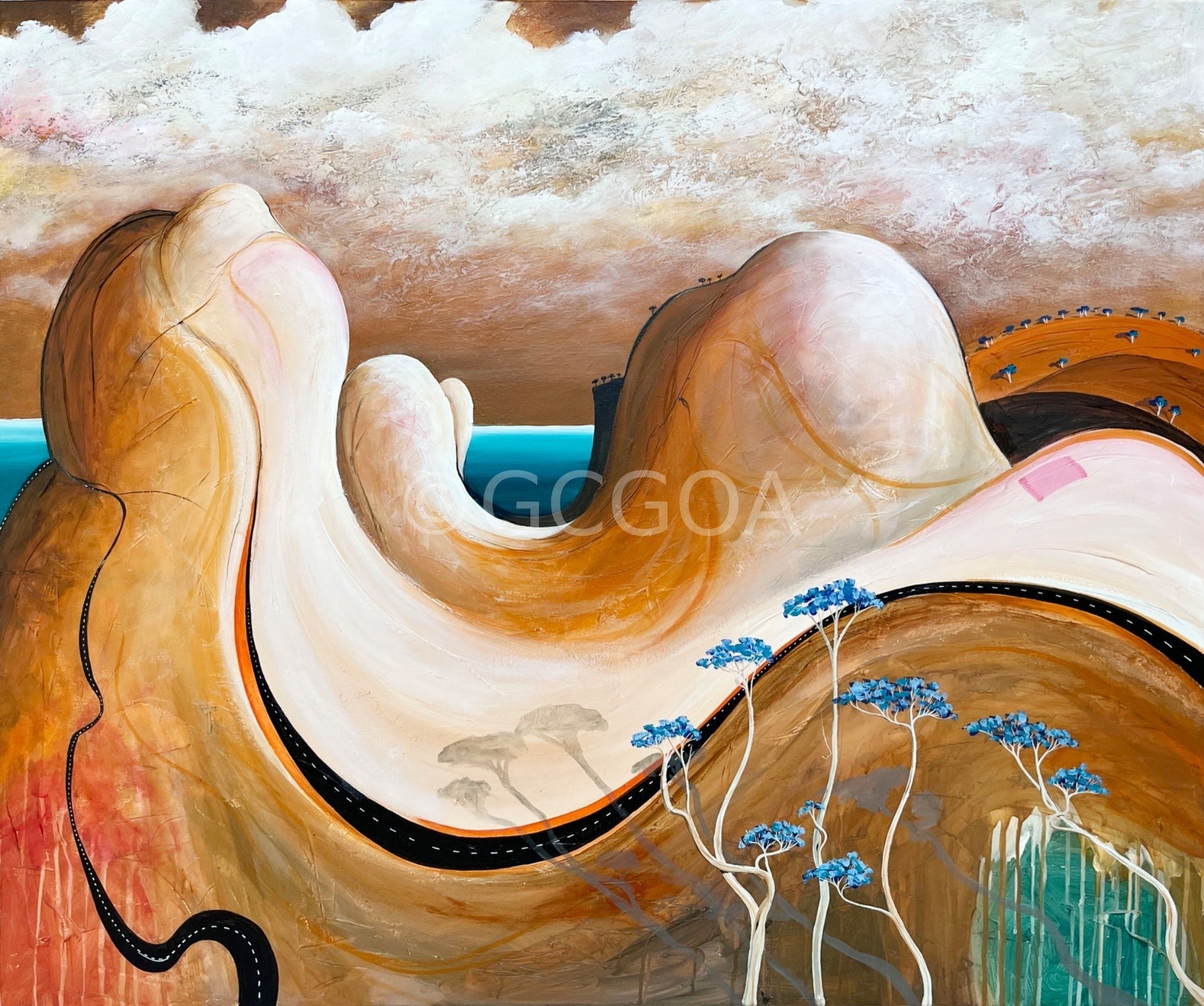Road From Sunnymede - Original Art - Gold Coast Gallery Of ArtTania Chanter