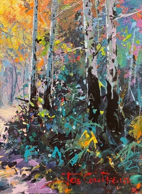 Road through the Forest 11 - Original Art - Gold Coast Gallery Of ArtJos Coufreur
