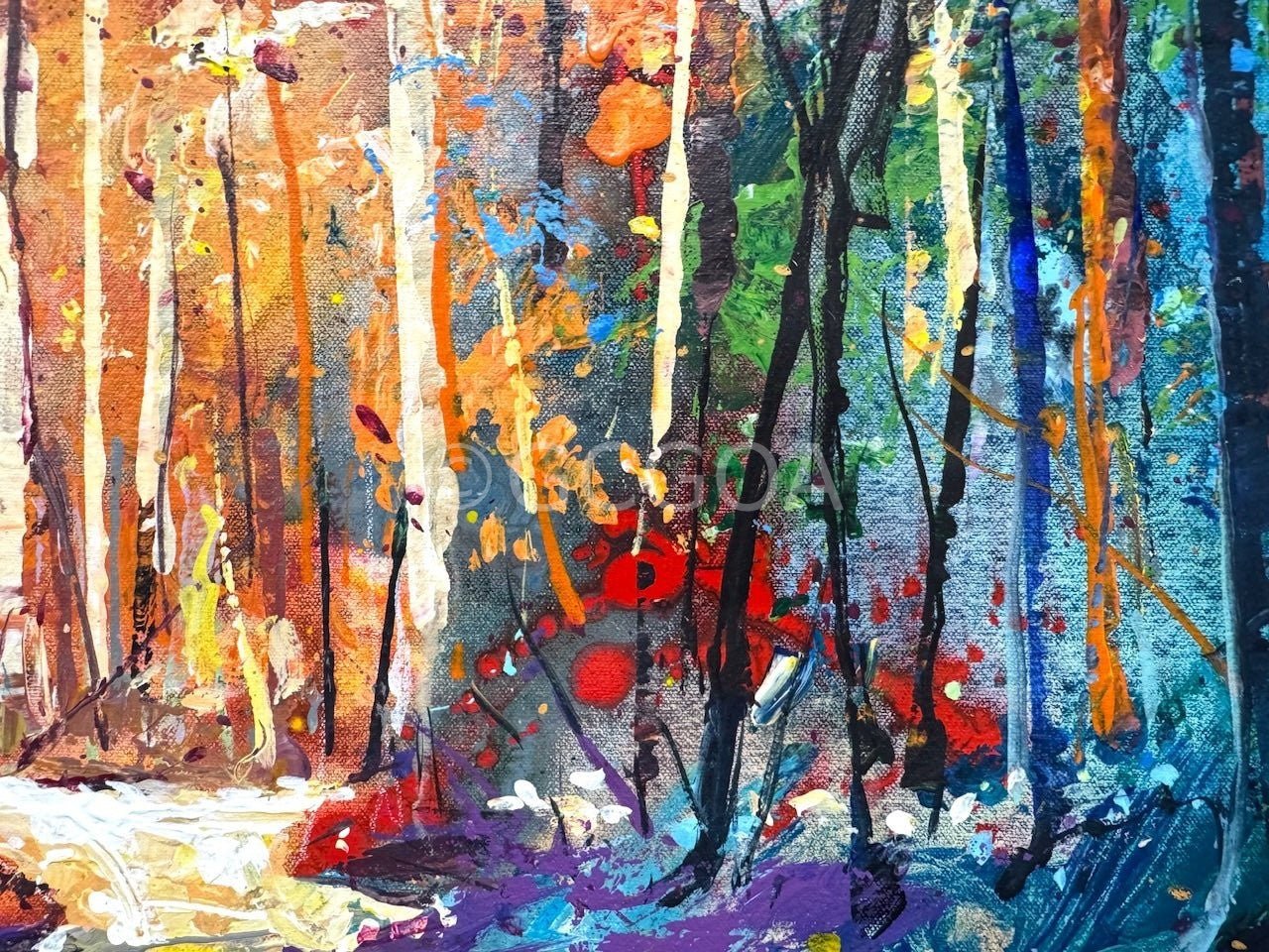 Road through the Forest 12 - Original Art - Gold Coast Gallery Of ArtJos Coufreur