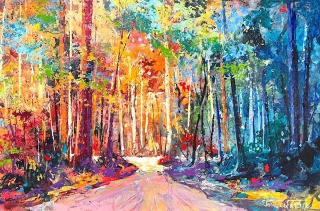 Road through the Forest 12 - Original Art - Gold Coast Gallery Of ArtJos Coufreur