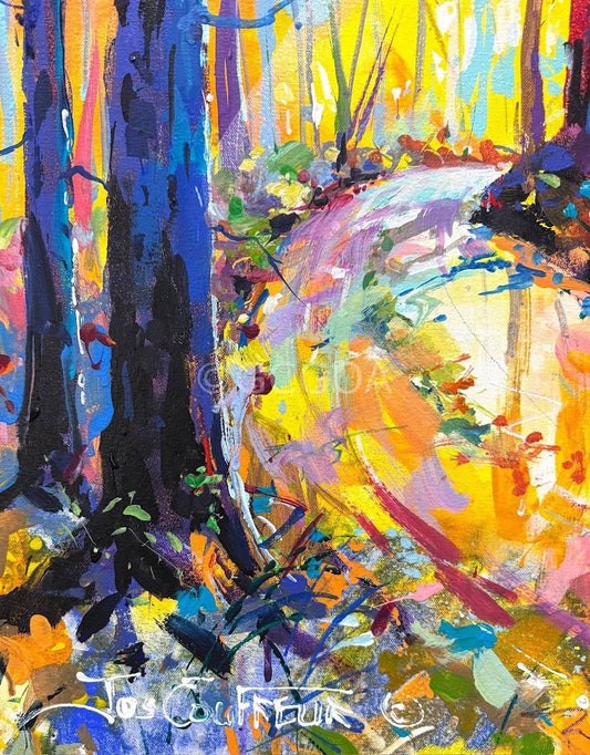 Road through the Forest 15 - Original Art - Gold Coast Gallery Of ArtJos Coufreur