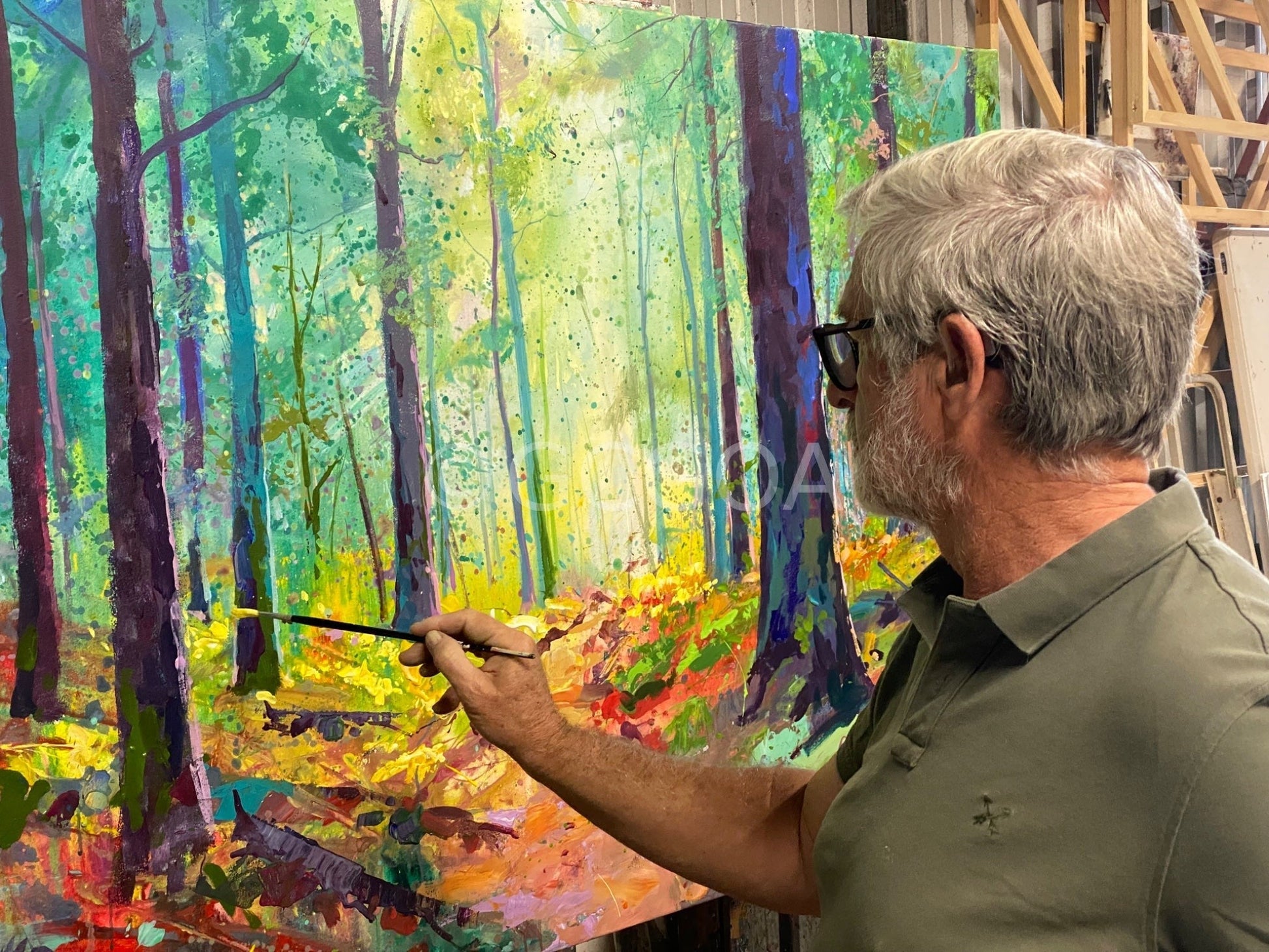 Road through the Forest 6 - Original Art - Gold Coast Gallery Of ArtJos Coufreur