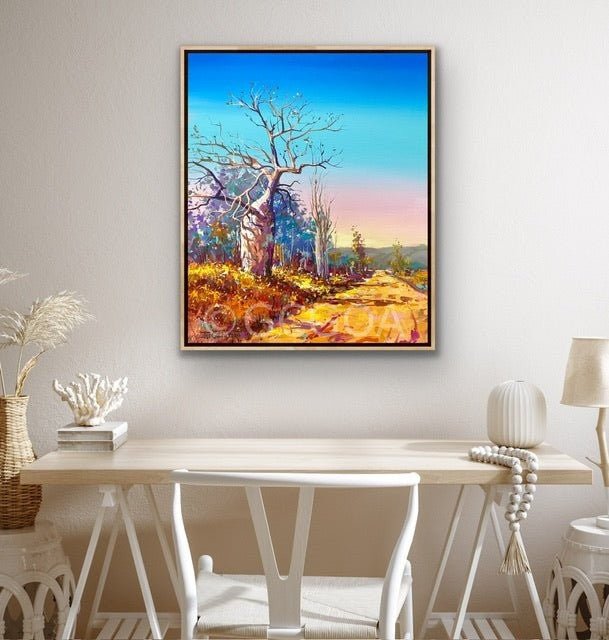 Road through the Outback 3 - Original Art - Gold Coast Gallery Of ArtJos Coufreur