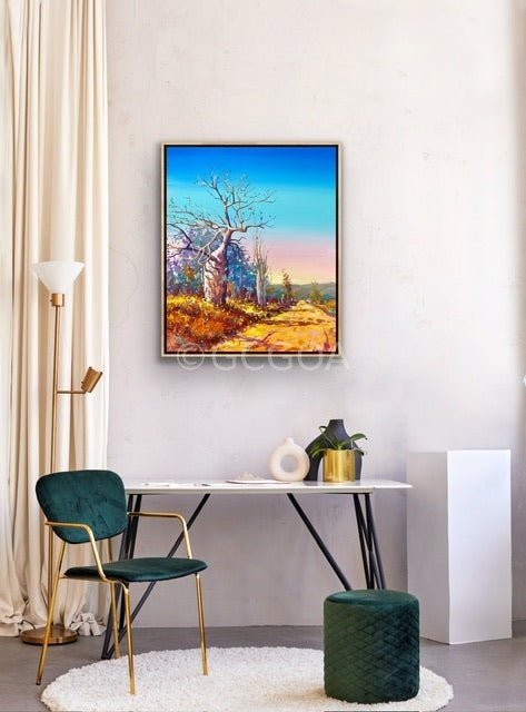 Road through the Outback 3 - Original Art - Gold Coast Gallery Of ArtJos Coufreur