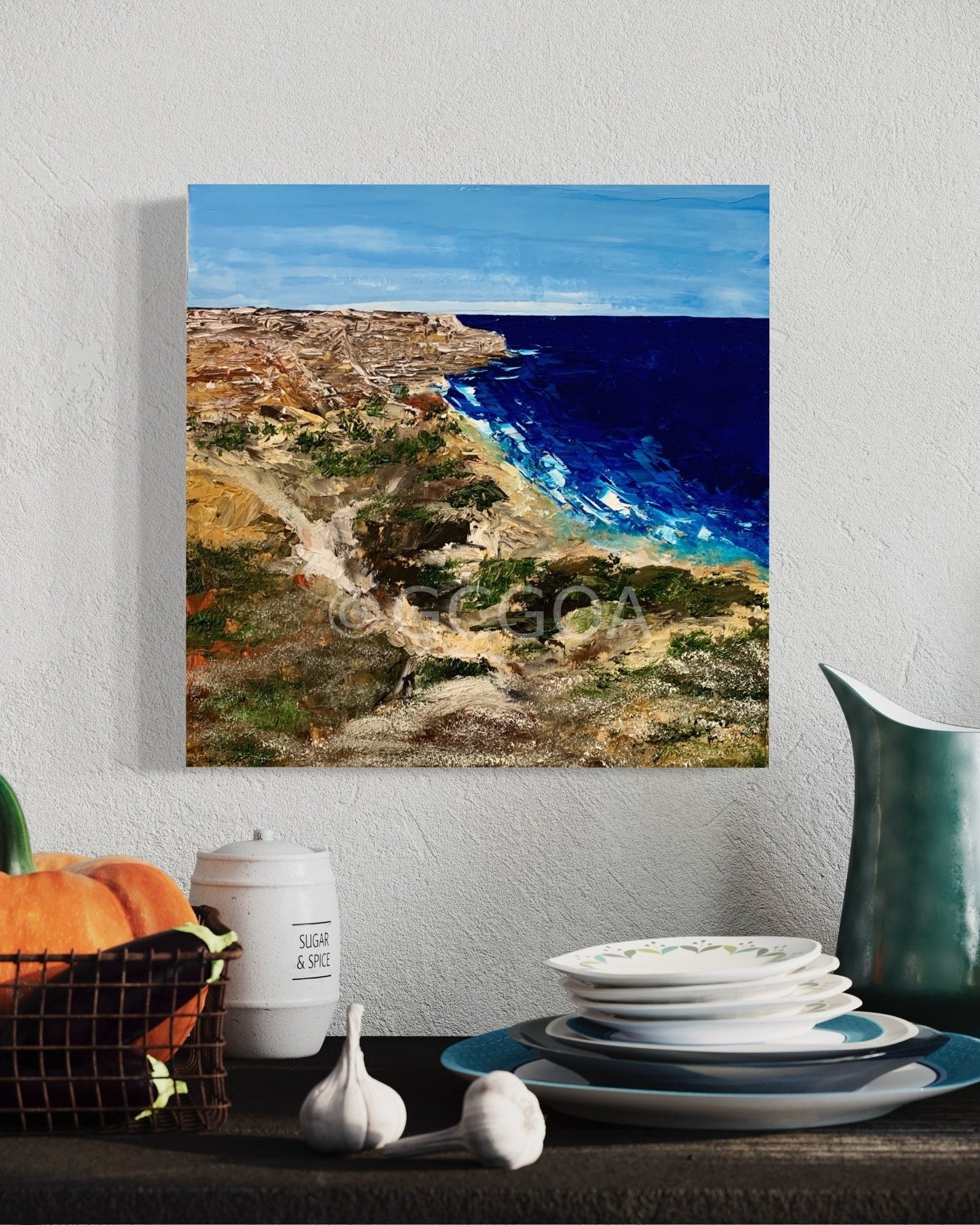 Rocky Cliffs - Rocky Cliffs - Gold Coast Gallery Of ArtAnjana Rai