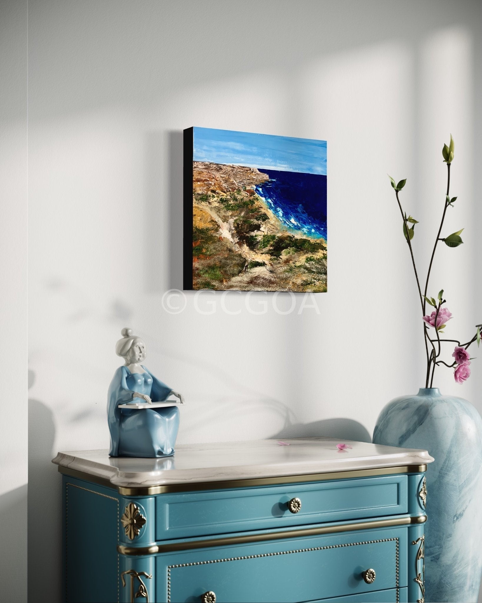 Rocky Cliffs - Rocky Cliffs - Gold Coast Gallery Of ArtAnjana Rai