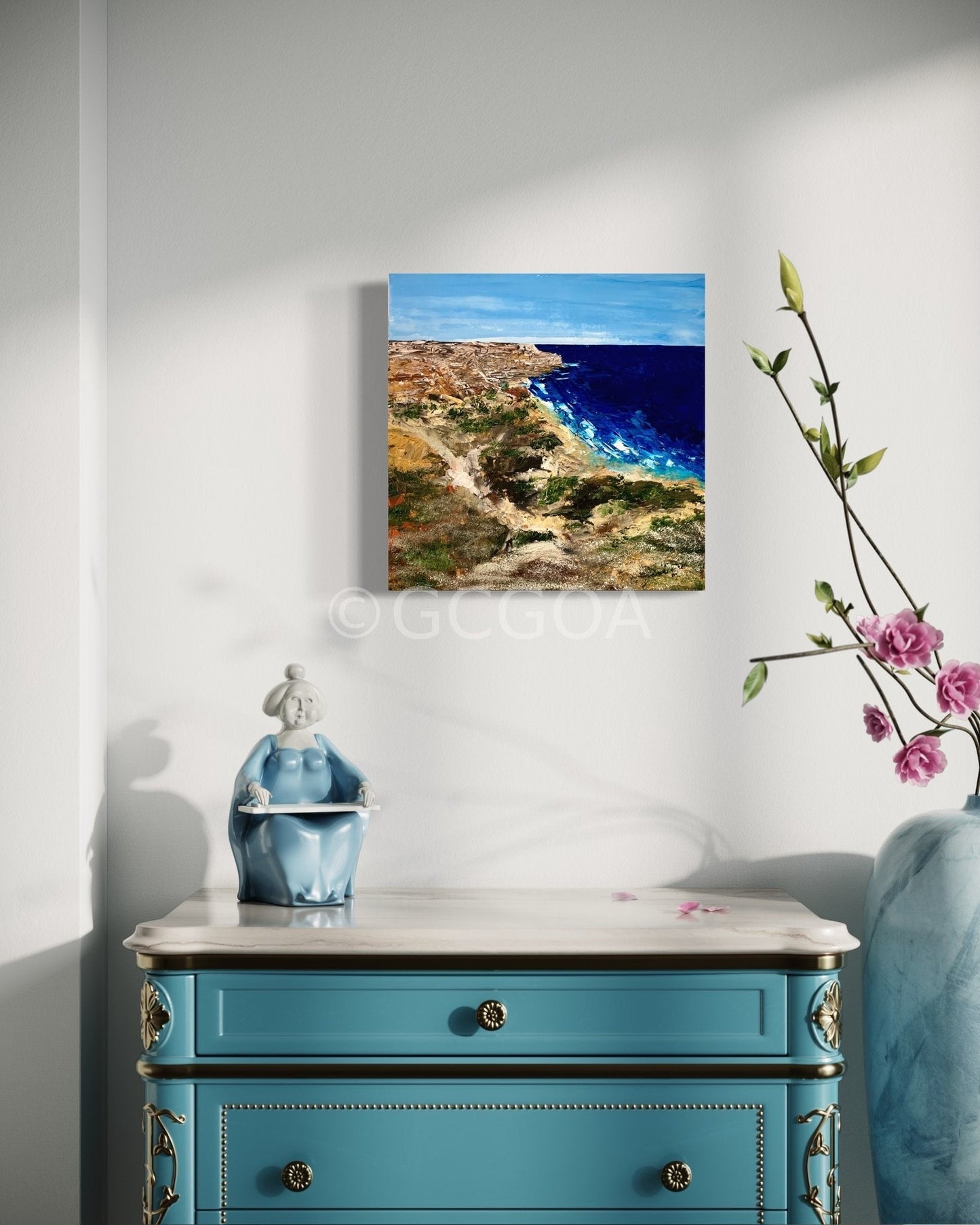 Rocky Cliffs - Rocky Cliffs - Gold Coast Gallery Of ArtAnjana Rai