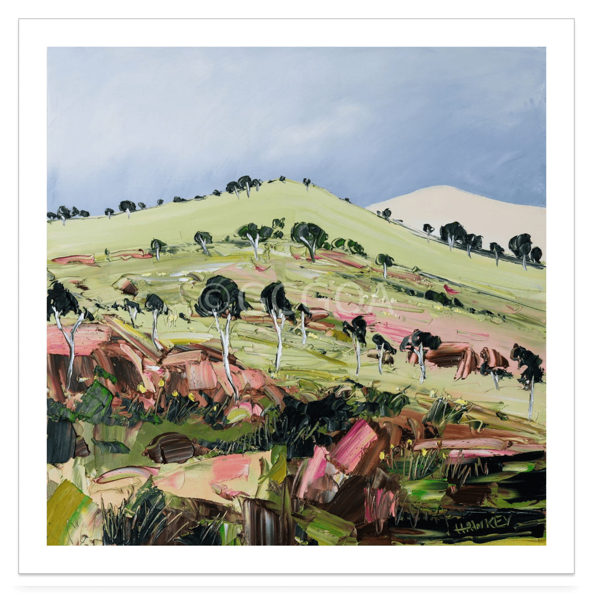 Rocky Hill - Fine Art Print - Gold Coast Gallery Of ArtAngela Hawkey