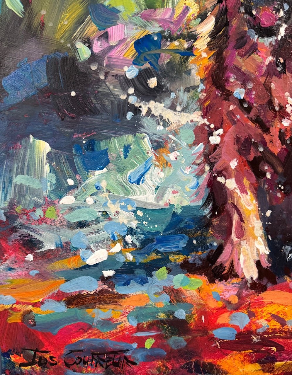 Running Retriever Dog - Gold Coast Gallery Of ArtJos Coufreur