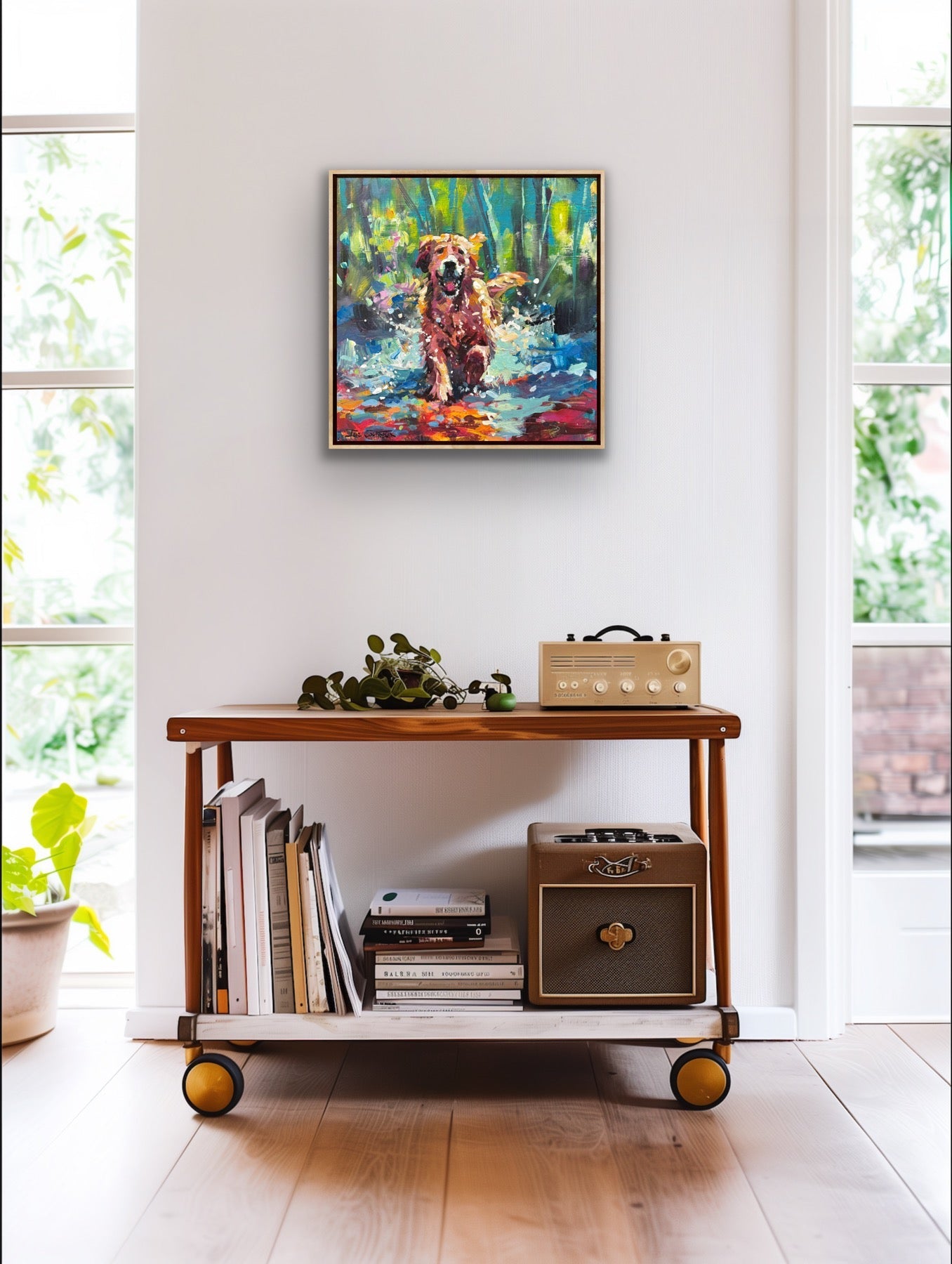 Running Retriever Dog - Gold Coast Gallery Of ArtJos Coufreur