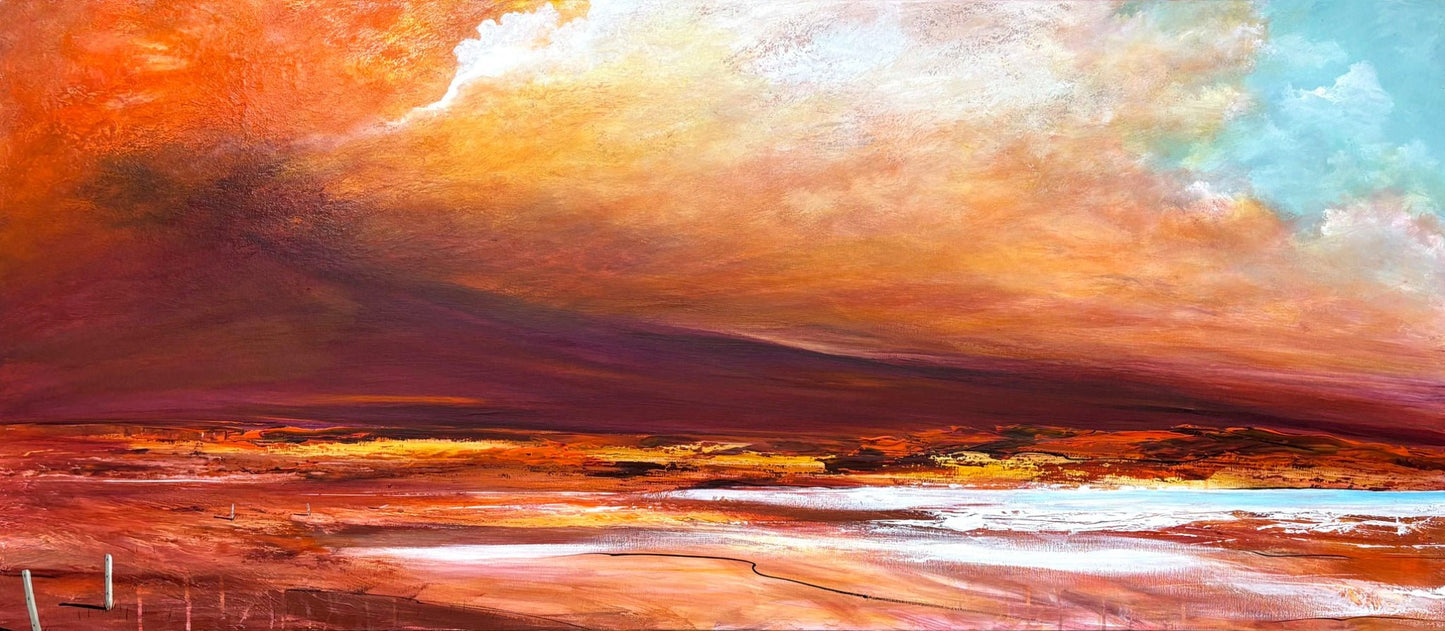Salt Lake Sunset - Gold Coast Gallery Of ArtTania Chanter