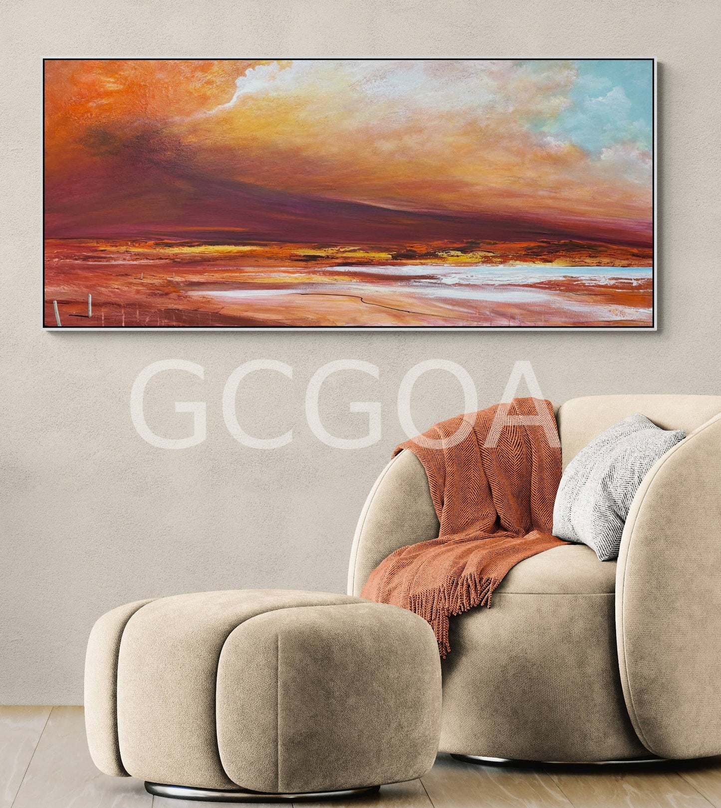 Salt Lake Sunset - Gold Coast Gallery Of ArtTania Chanter