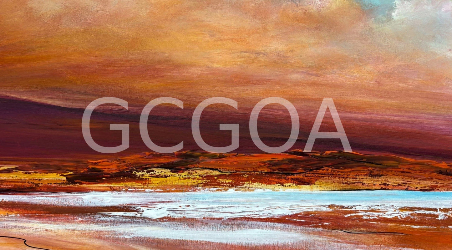 Salt Lake Sunset - Gold Coast Gallery Of ArtTania Chanter
