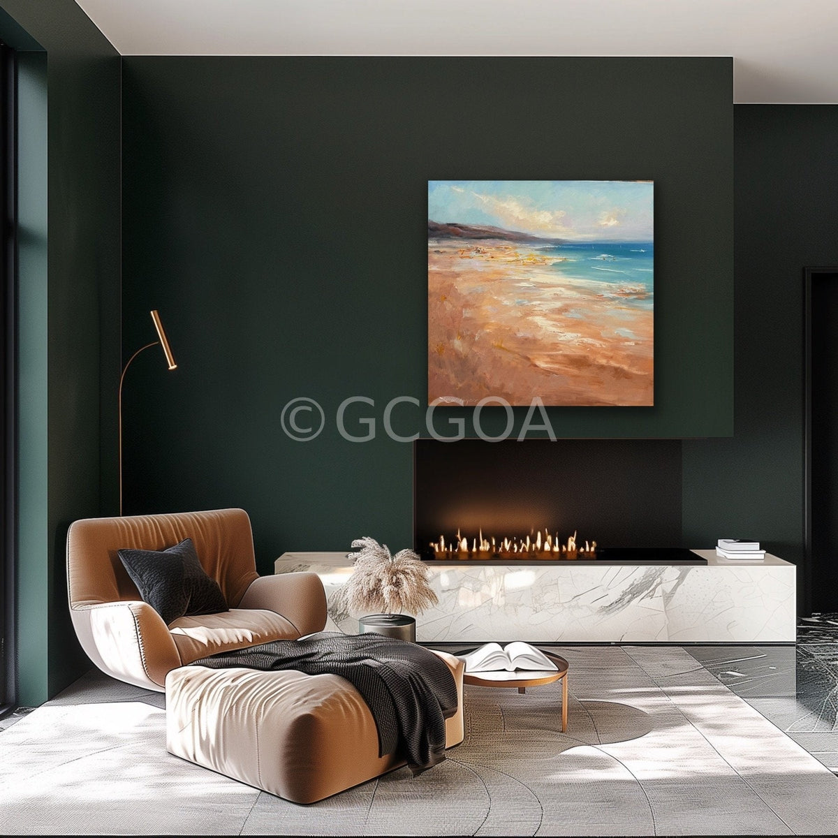 Sandy beach No 3 - Original Art - Gold Coast Gallery Of ArtLiliana Gigovic